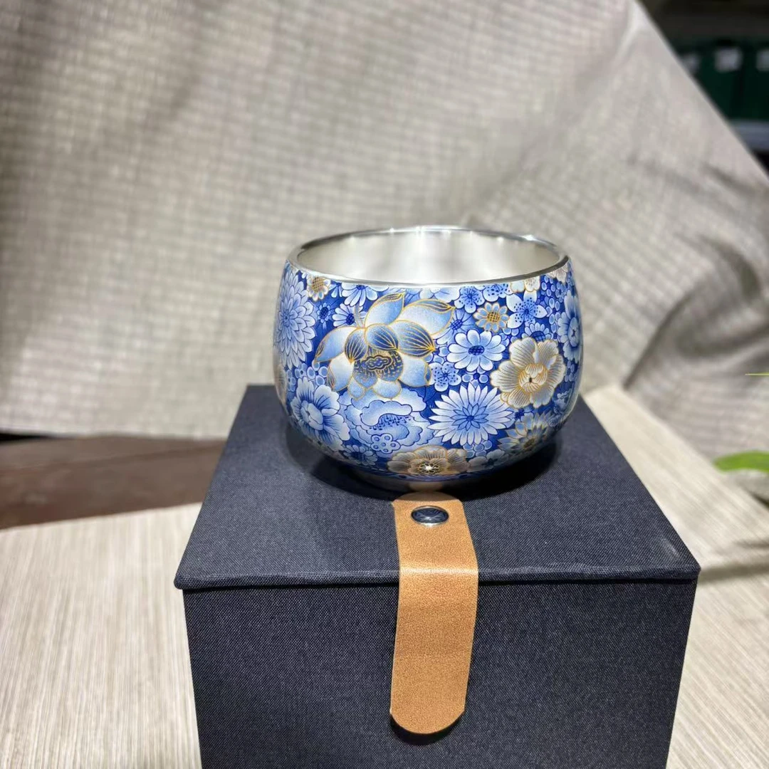 【中国邮政专属链接】青花鎏银主人杯 3009