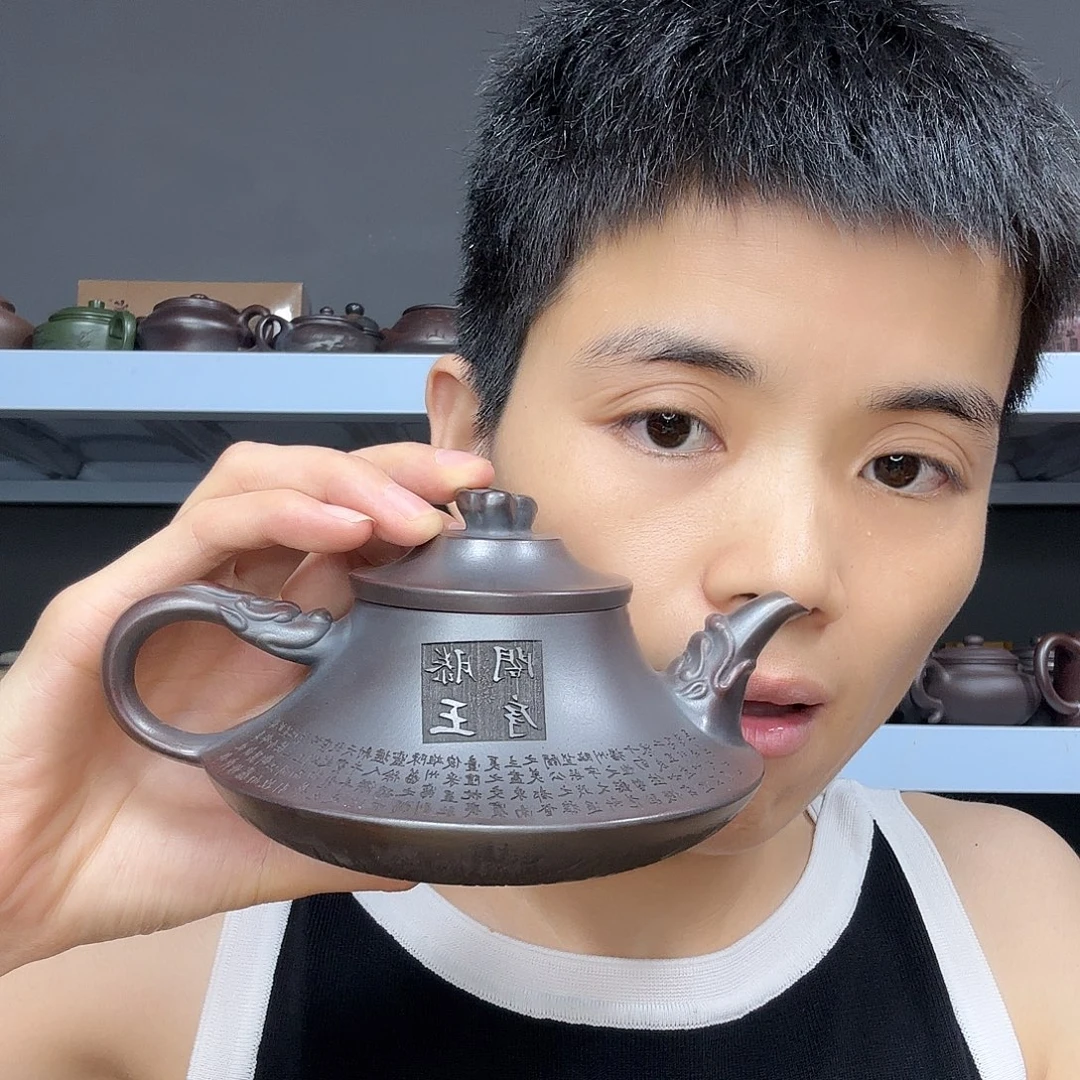 茶壶底槽青民间手艺人全手工制作