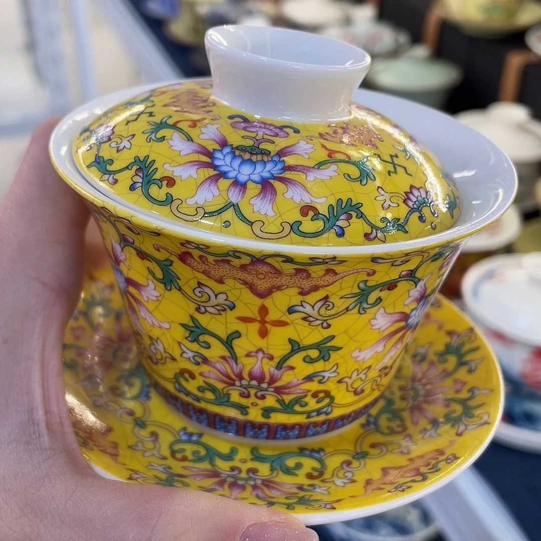 陶景德陶瓷盖碗茶具