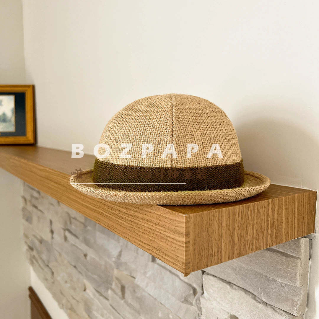 【现货】BOZPAPA日系圆顶亚麻男童礼帽