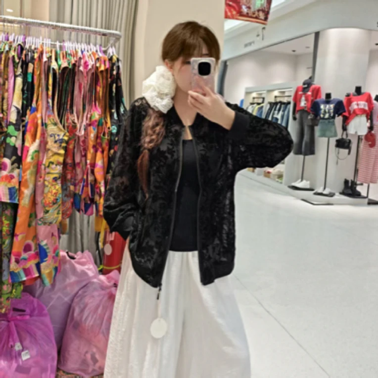 深圳3789重工烧花外搭南油高定防晒外套上衣夹克