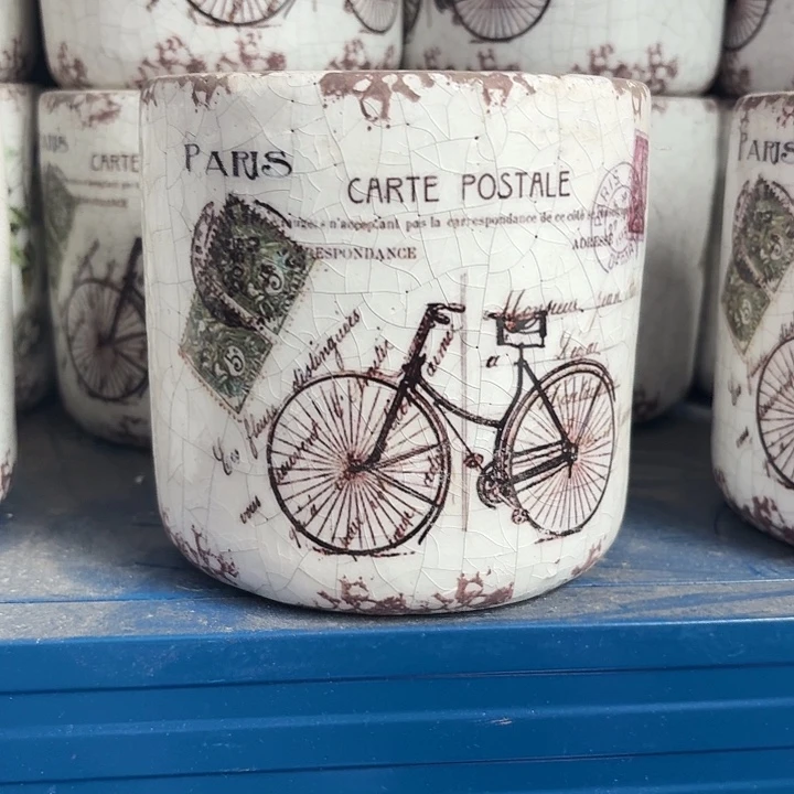 许纯的花房 自行车花盆