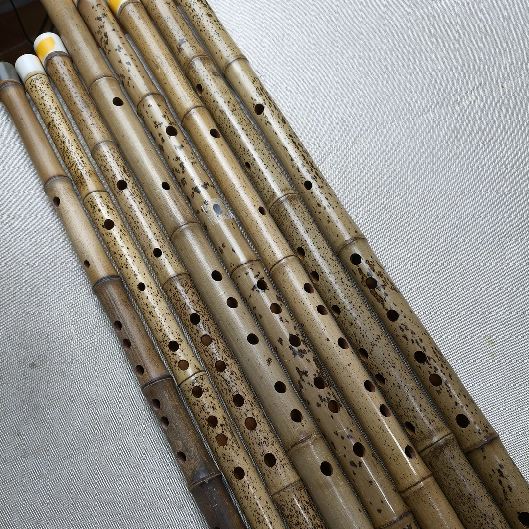 高端花斑竹笛子微瑕疵特价放漏竹笛
