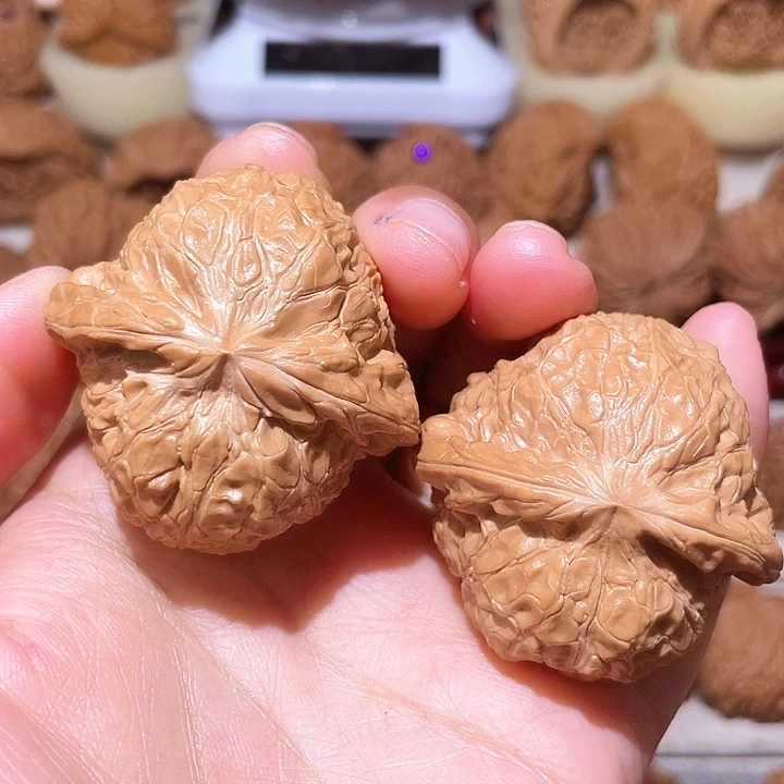 文玩核桃把件全品南瓜墩43尺放漏款