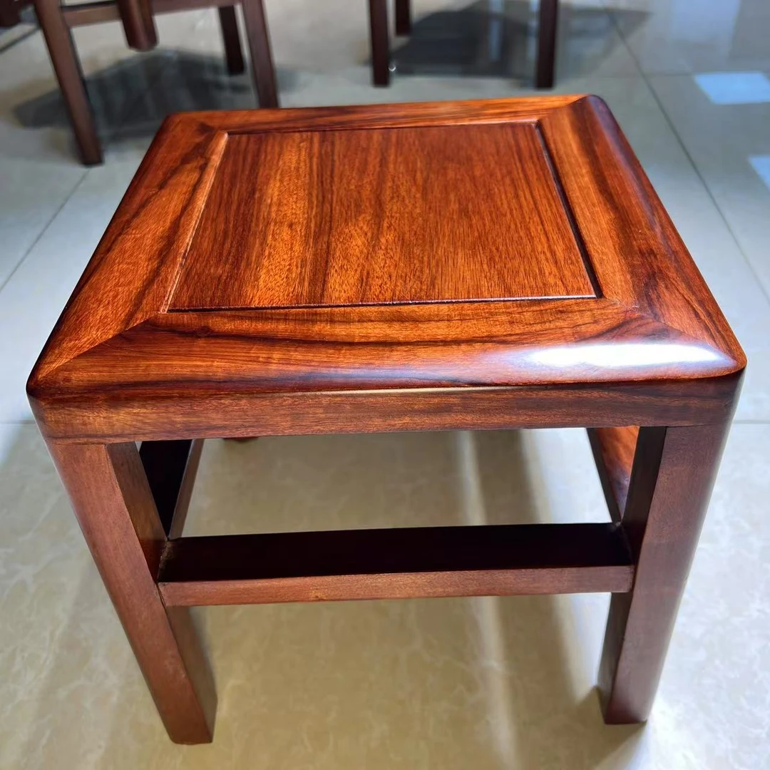 （30*30*40）乌金木小方凳休闲换鞋小凳子家用客厅中式简约餐桌凳子