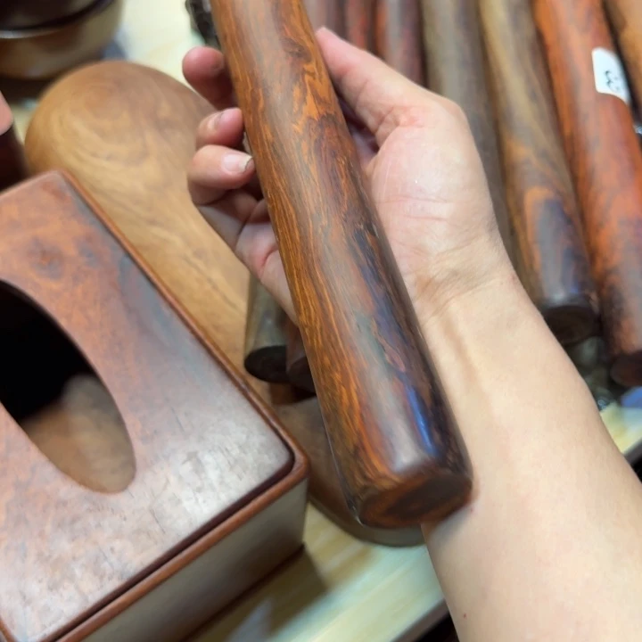 交趾黄檀（大红酸枝）装*机酸枝面棍