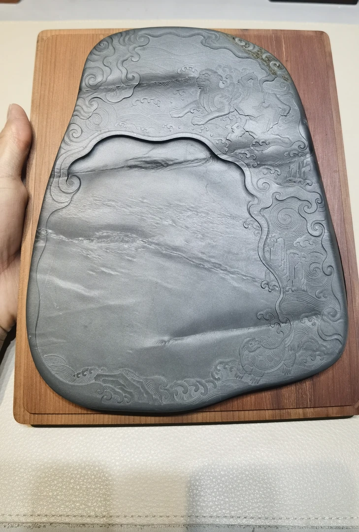 眉子下坑蓬莱海兽砚