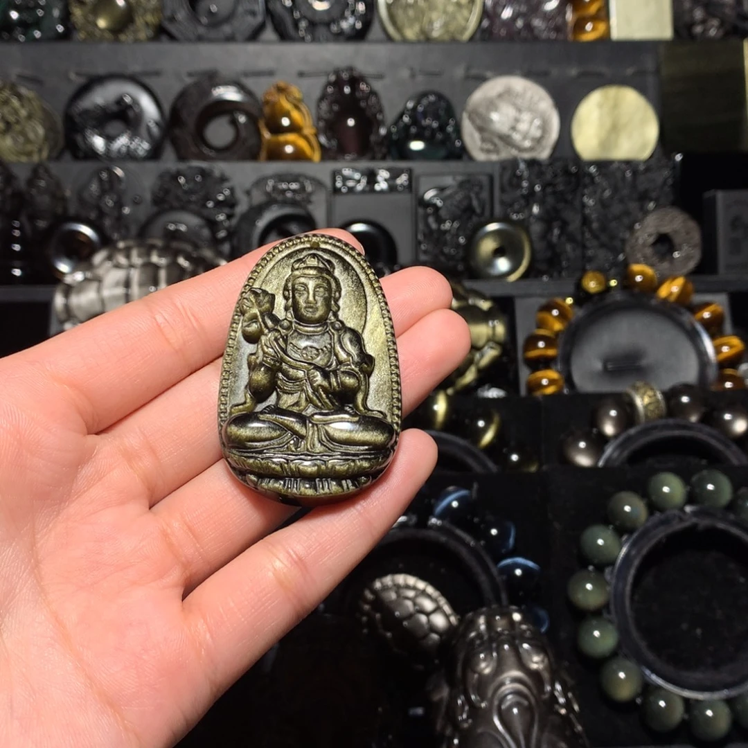 凌***花黑曜岩未镶嵌珠宝奇石