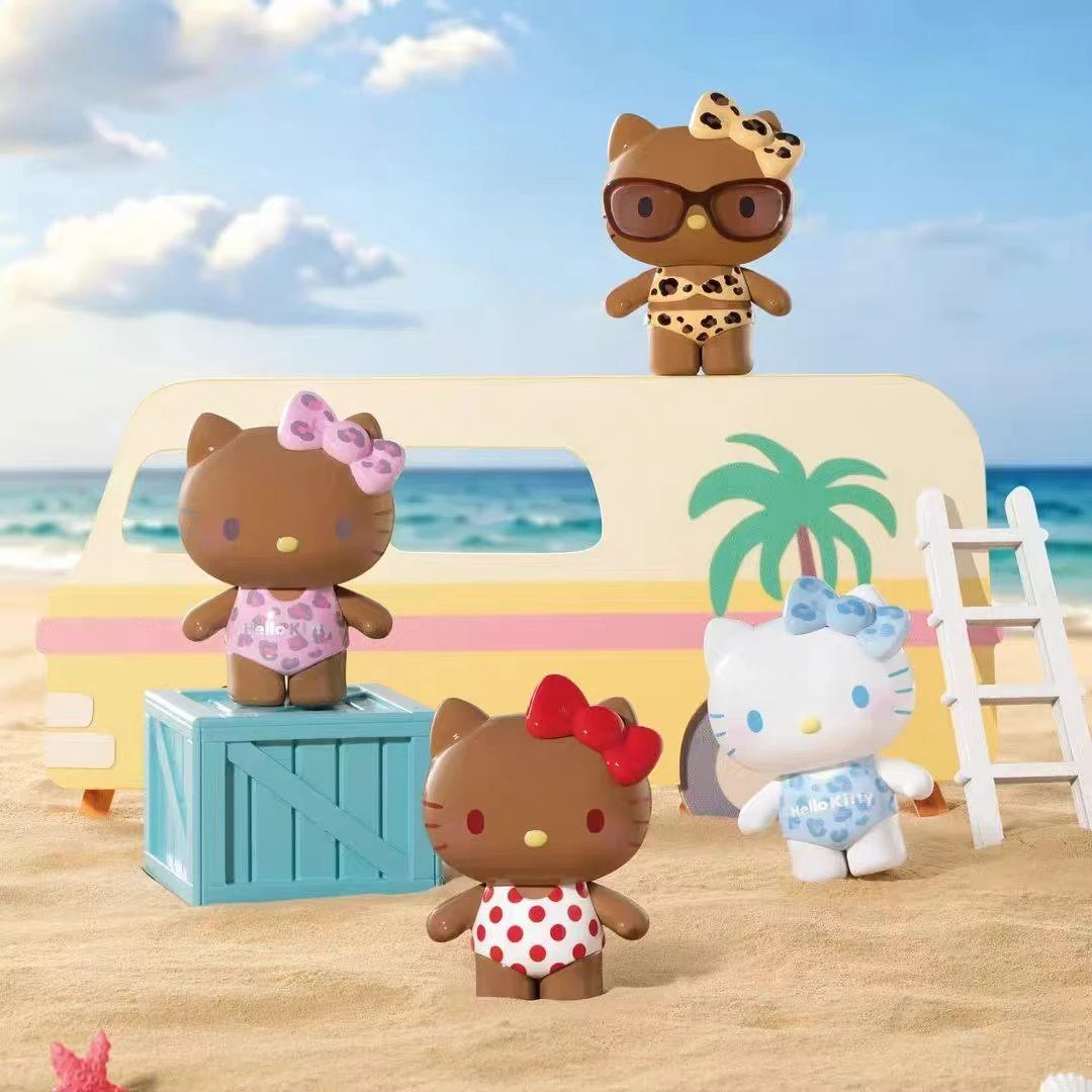 Hello Kitty泳衣派对正版授权盲盒手办公仔摆件礼物