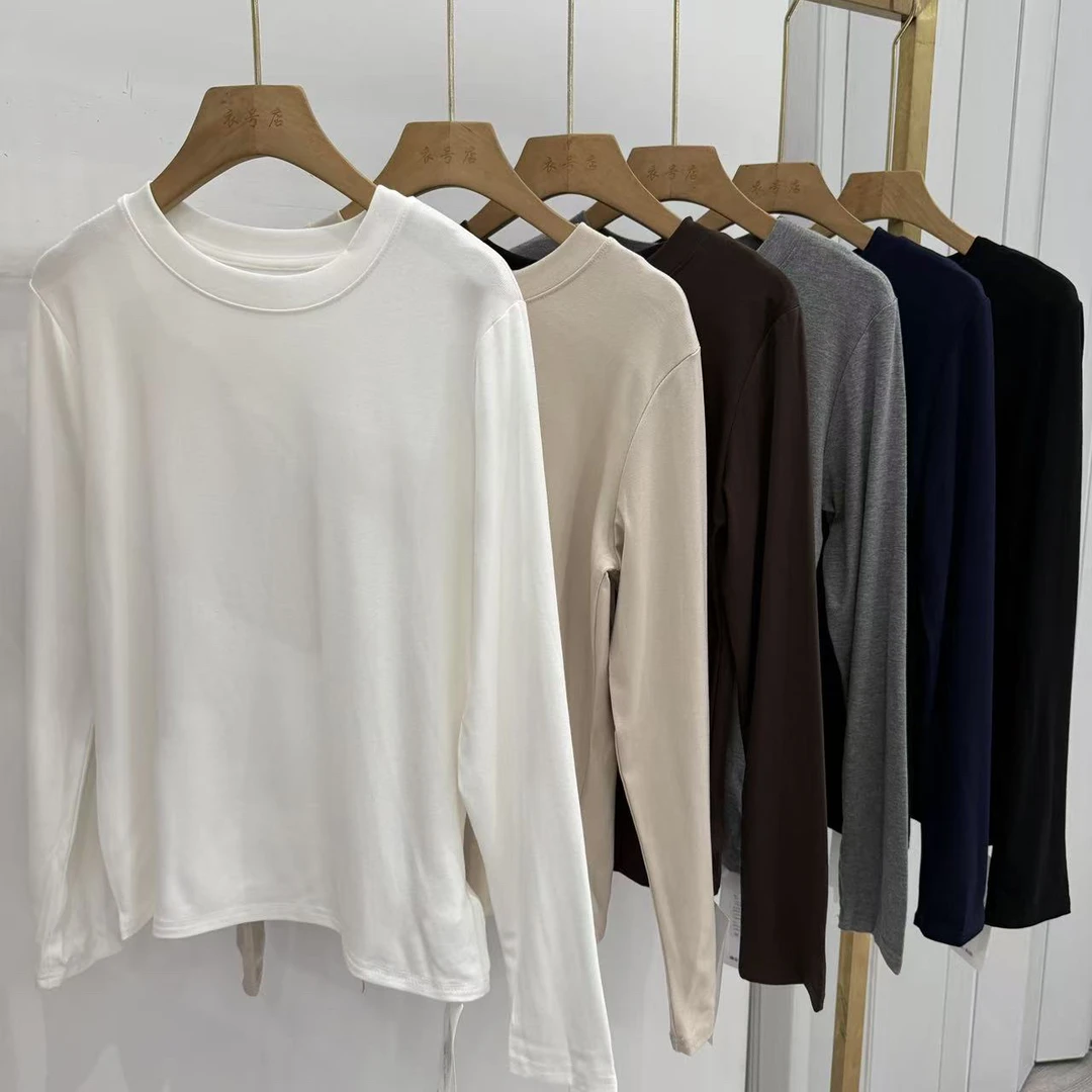 衣号店 秋冬百搭圆领高弹打底衫616