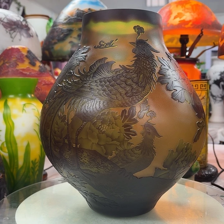 顺***琉璃高33葛蕾花瓶