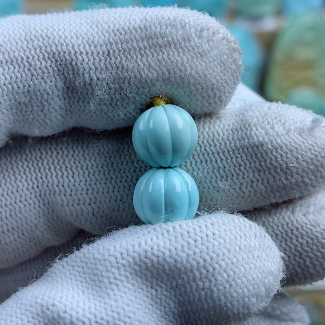 绿松石未镶嵌珠宝奇石10mm