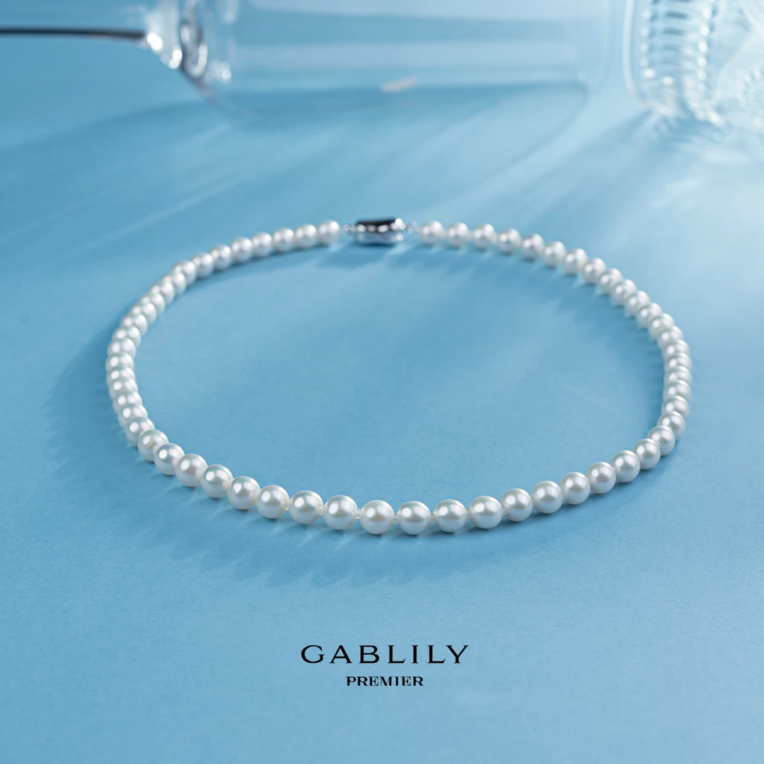 【校长专属】GABLILY premier淡水珍珠珈白丽 S925银项链 6.3-7.3mm
