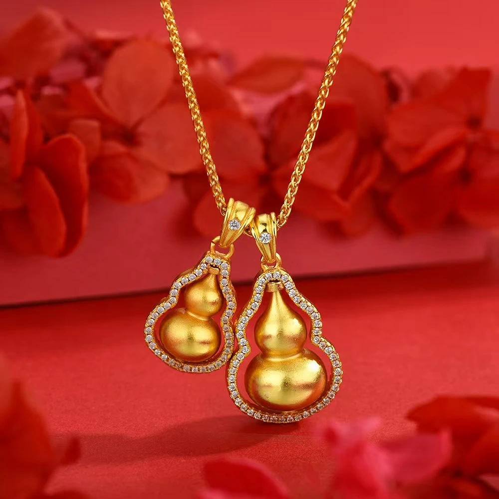 非金属珐琅吊坠 双禄瑶光玲珑坠