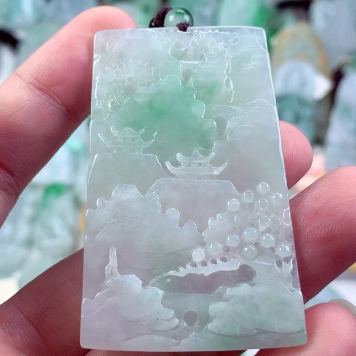 翡翠未镶嵌吊坠(不含链)