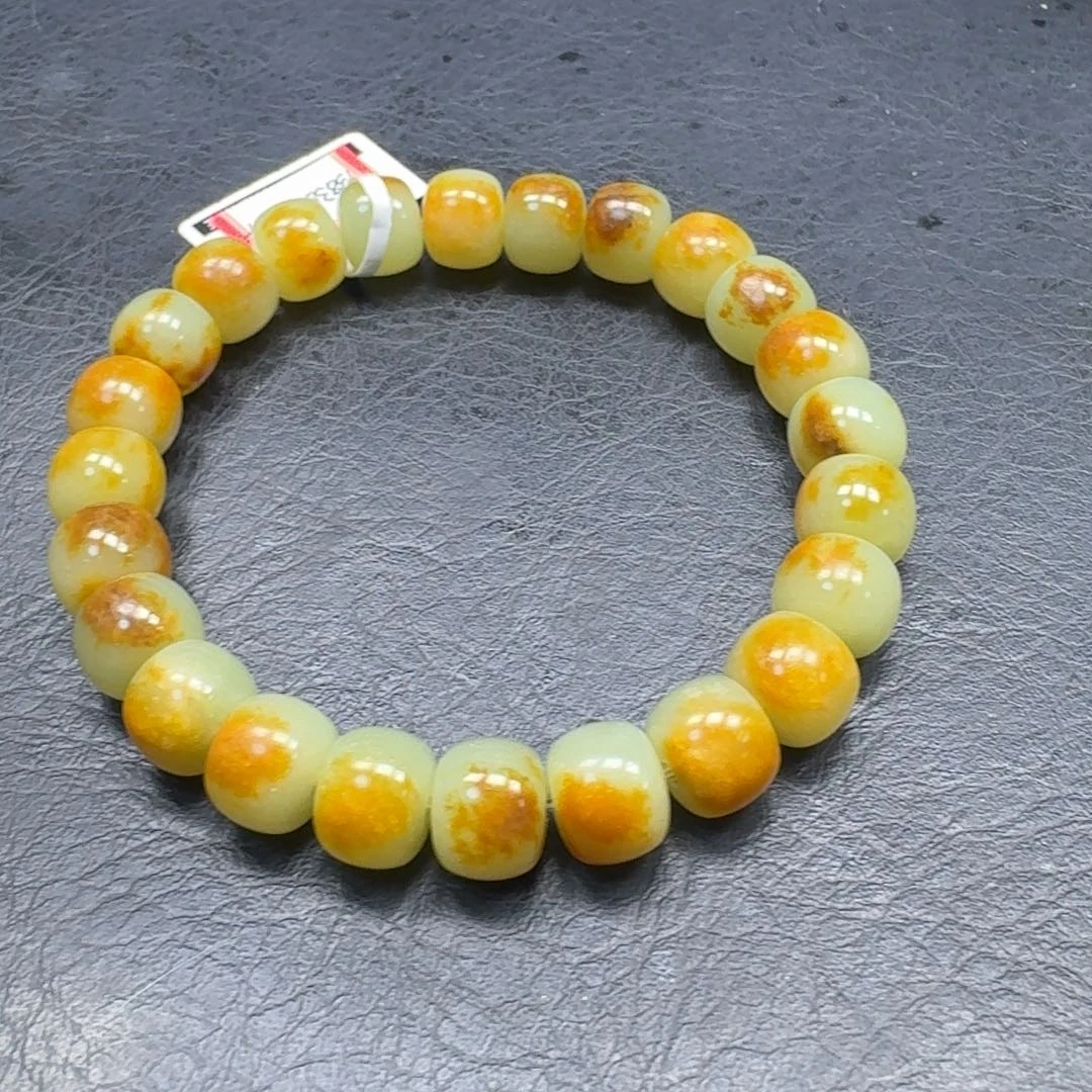 岫岩河磨玉（透闪石质玉）未镶嵌手链