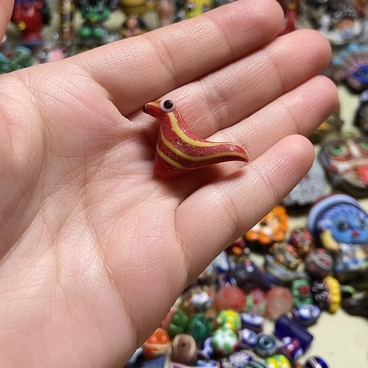 琉璃颈饰小鸟配件041