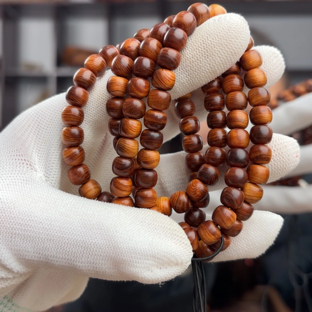 柏木（崖柏）手串/手链 黑金刚蚕丝7.8泥膏香料药香30.6