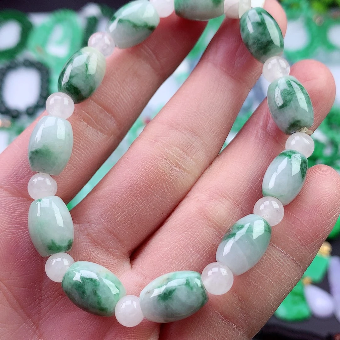未镶嵌手链翡翠手串
