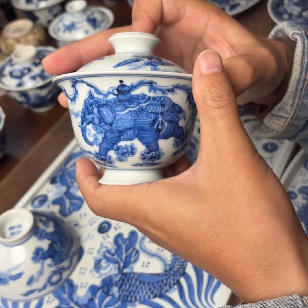 摆件景德镇手绘茶器
