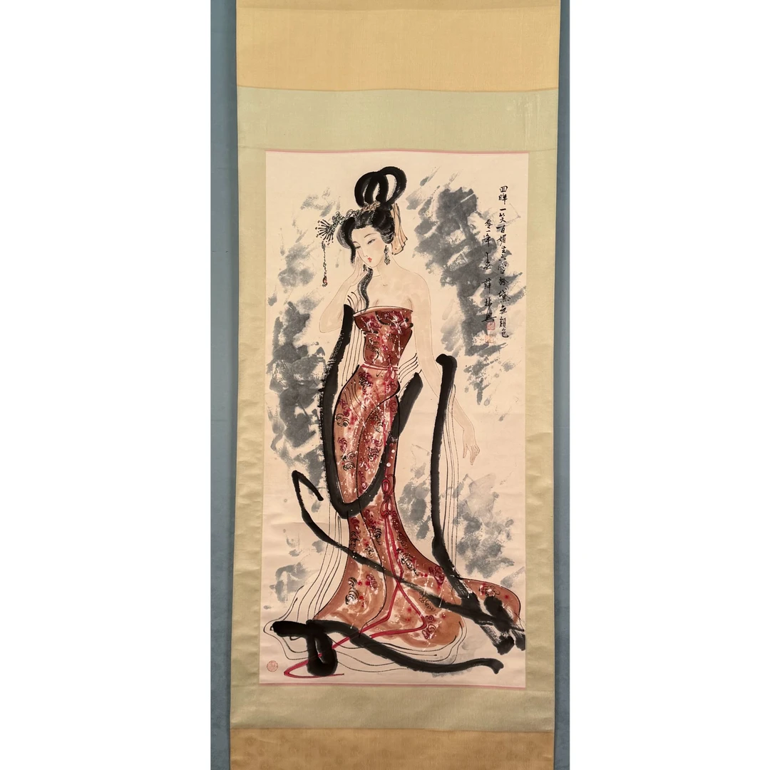 S-20821 XLX 人物立轴 136*68cm 约8平尺