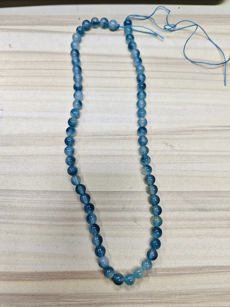 A127号蓝色卡6mm半成品链子