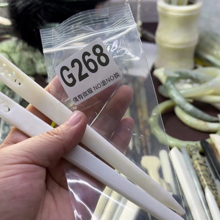 蛇纹石玉发饰合金雪*舞