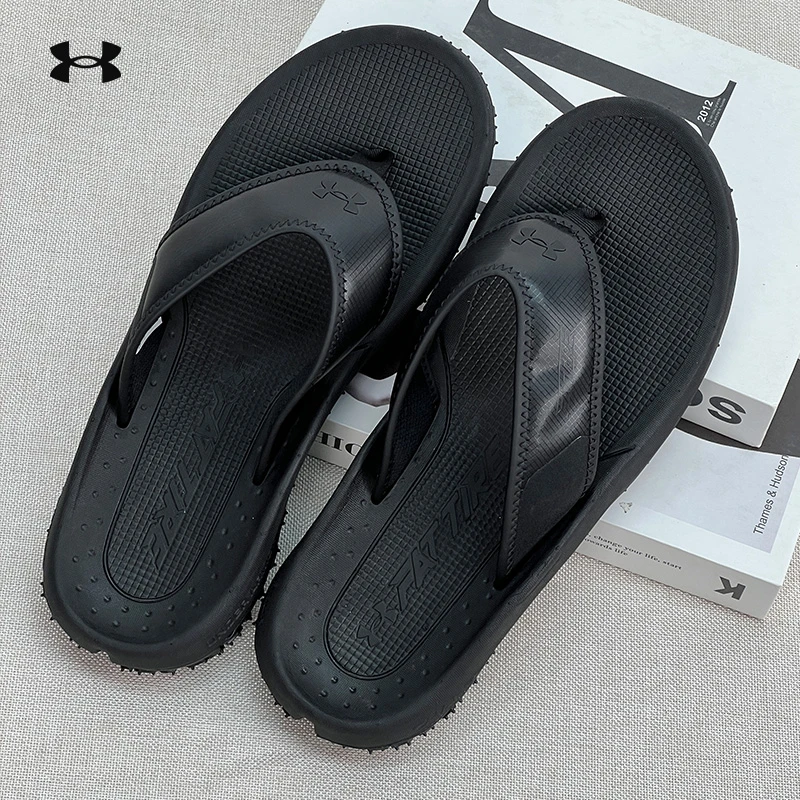 【断码清】安德玛UA官方夏季男鞋拖鞋人字拖沙滩鞋米其林防滑凉鞋