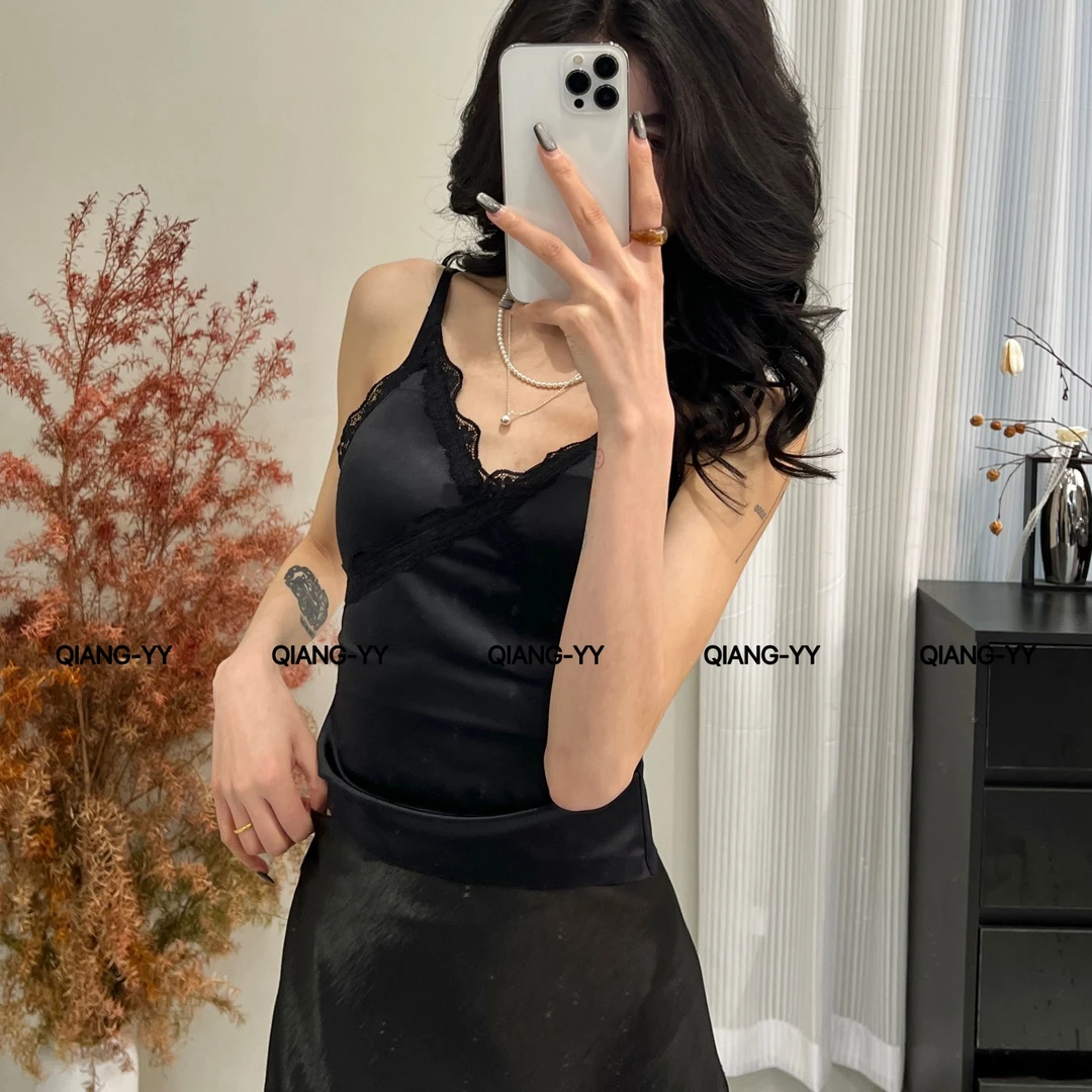 QIANG-YY高弹力吊带背心打底夏季吊带瑜伽显瘦内搭美背476