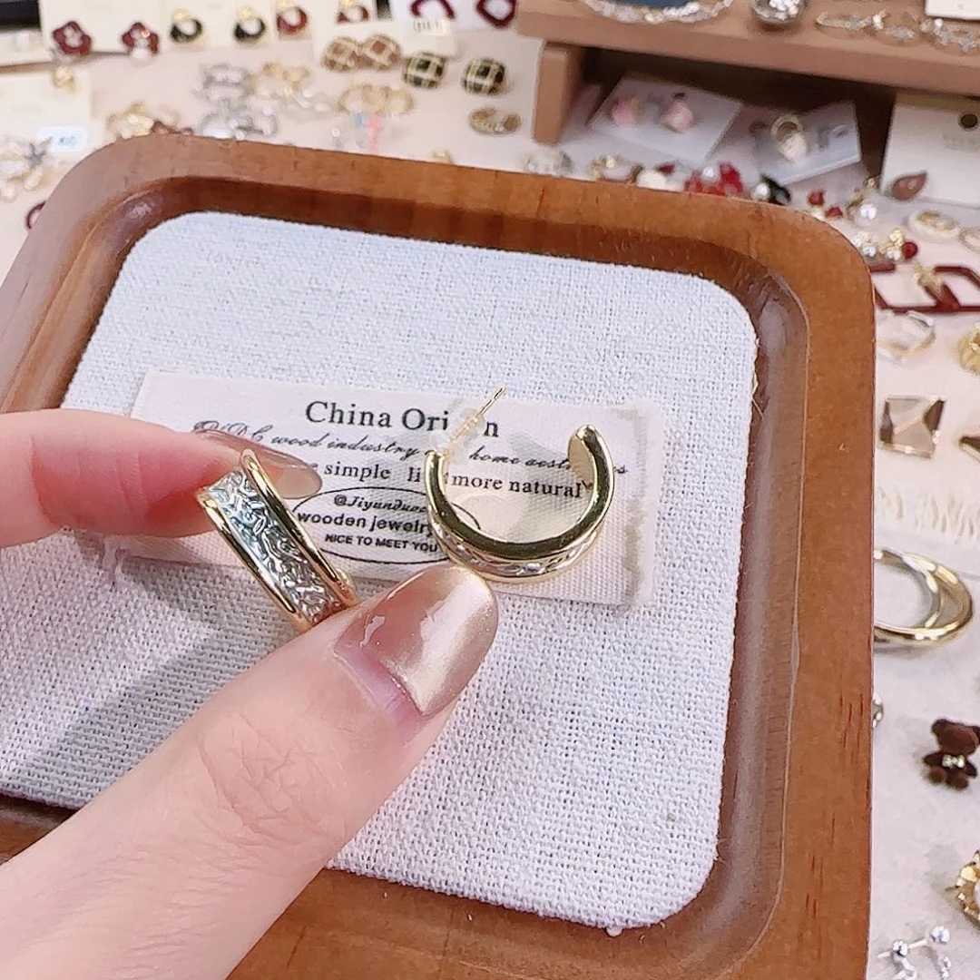 仿珍珠铜合金925银耳钉