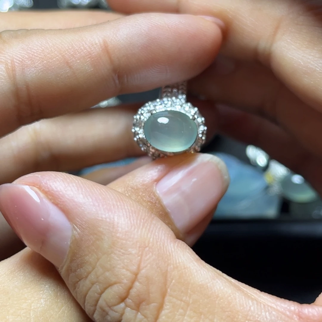 翡翠未镶嵌戒指缅甸天然翡翠Ａ货