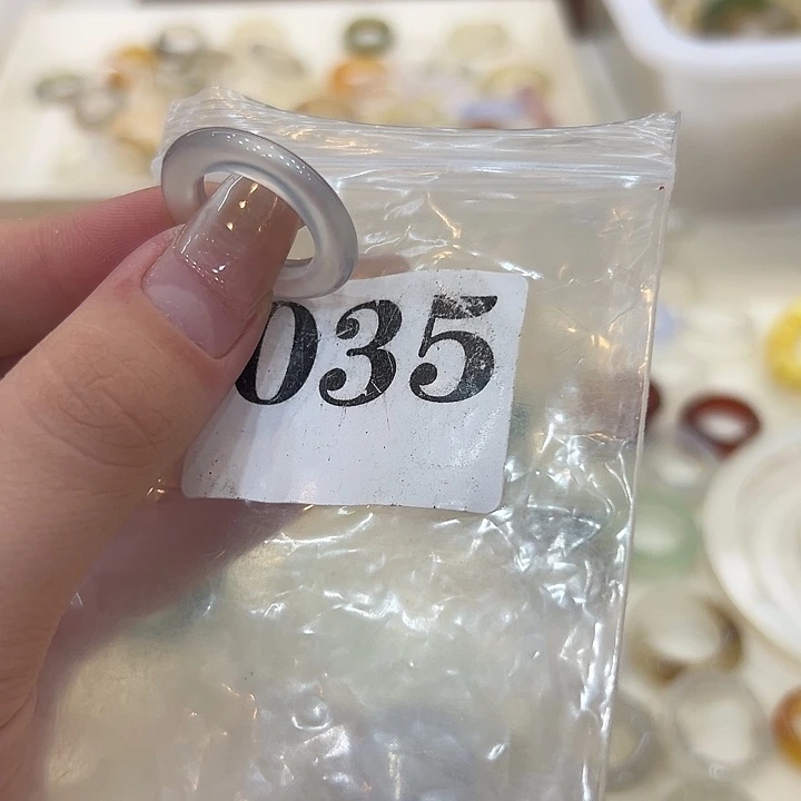 合金戒指玛瑙/玉髓35港11