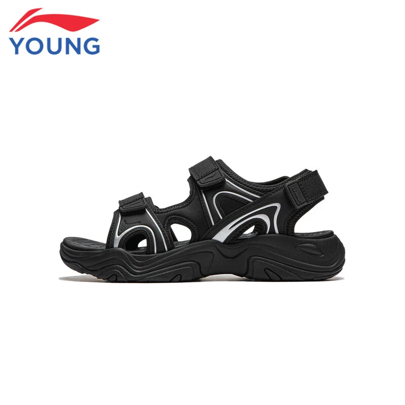 李宁儿童运动凉鞋男女童鞋2025夏季新款KOKO休闲露趾软底小孩拖鞋