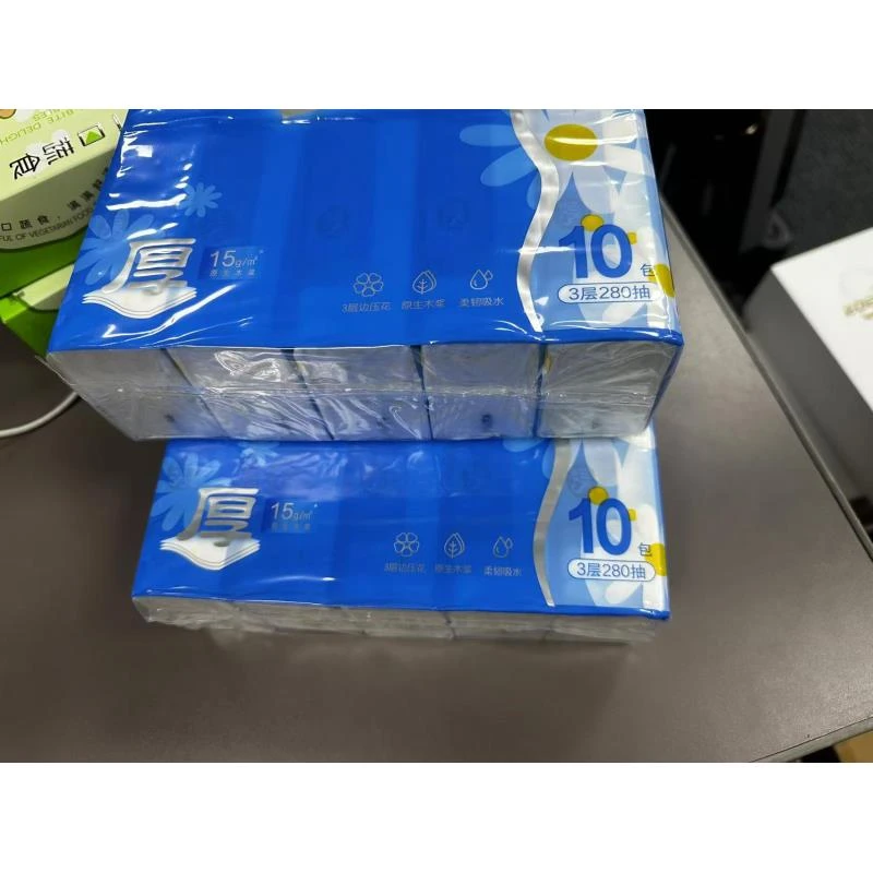 （10包）3层）便携小方巾纸巾小包