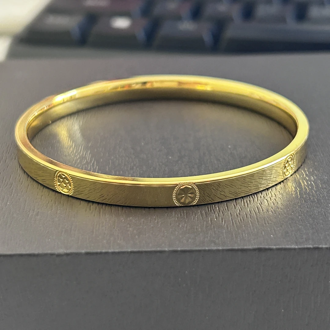 足银手镯 【店长专享】足银米字手镯（54#）YSZ374