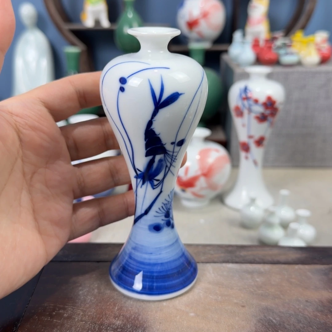 陶瓷手工小花器摆件