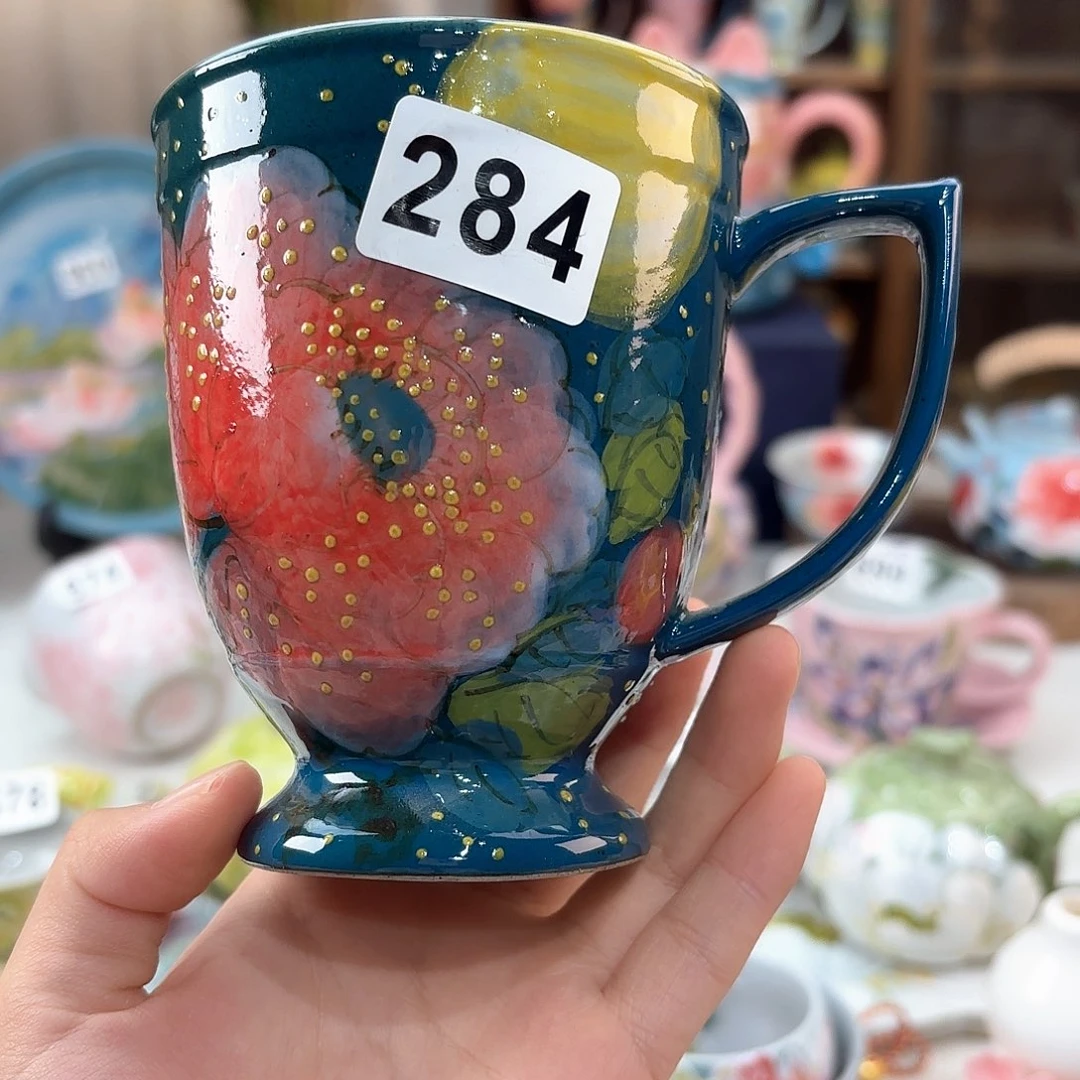 景德镇手绘高温釉下彩陶瓷茶具