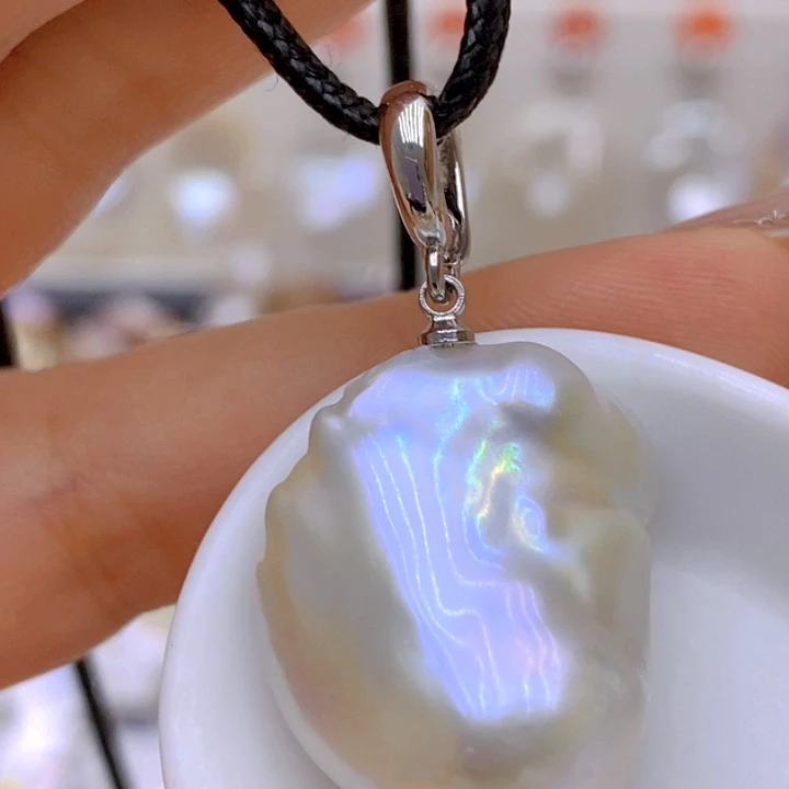 未镶嵌淡水珍珠吊坠(赠链)