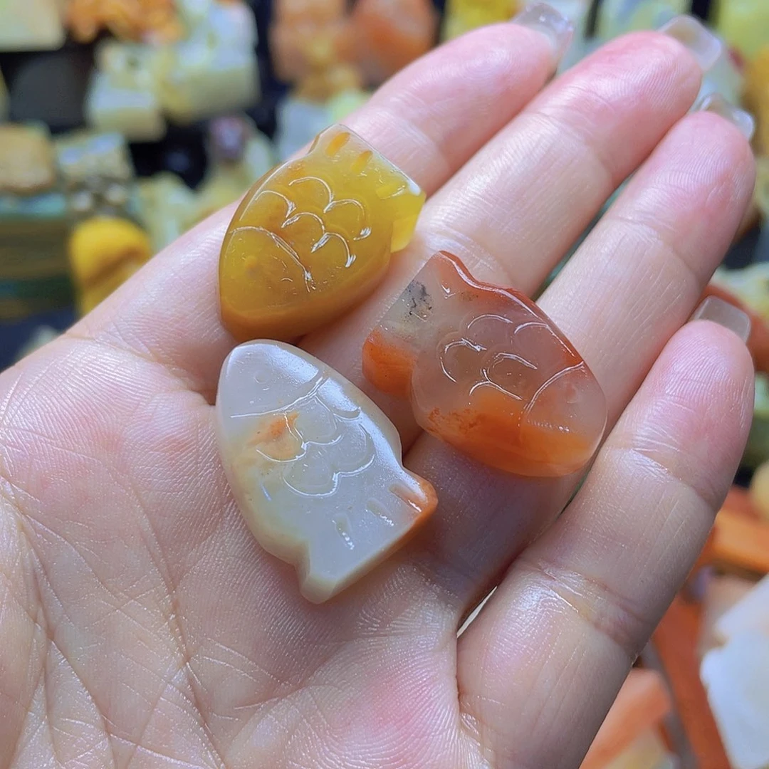 青田石印石年年有余