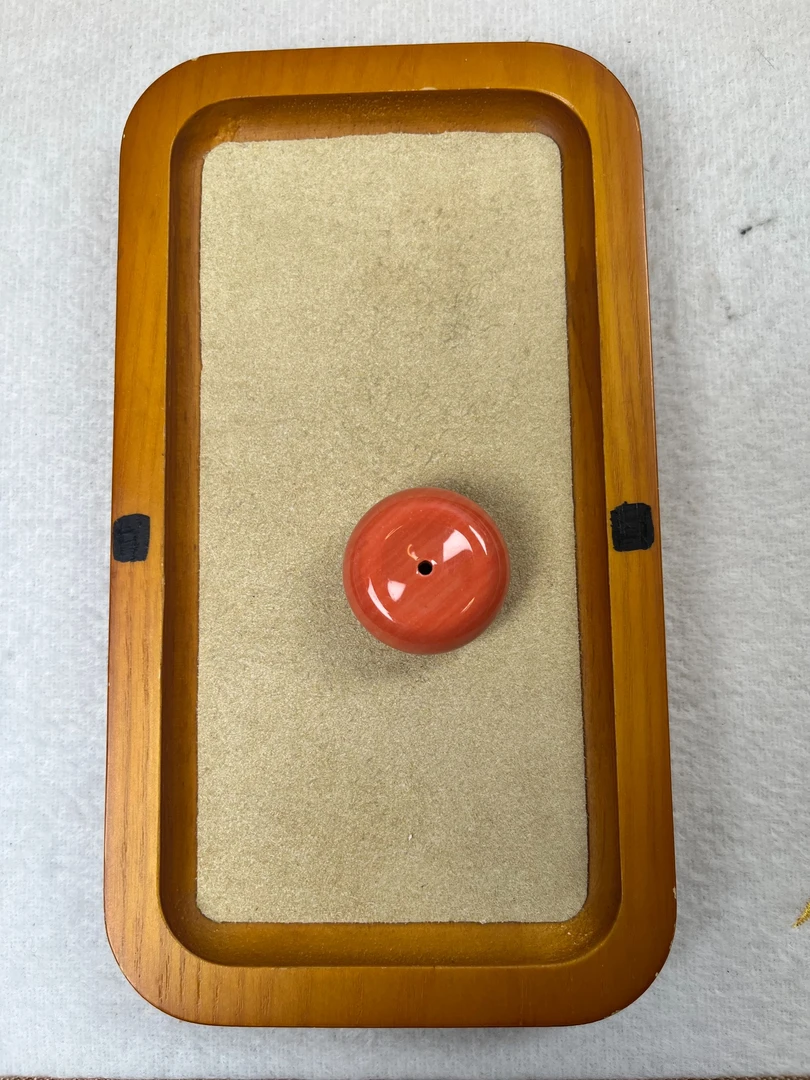 1035湾橘色30mm平安扣吊坠