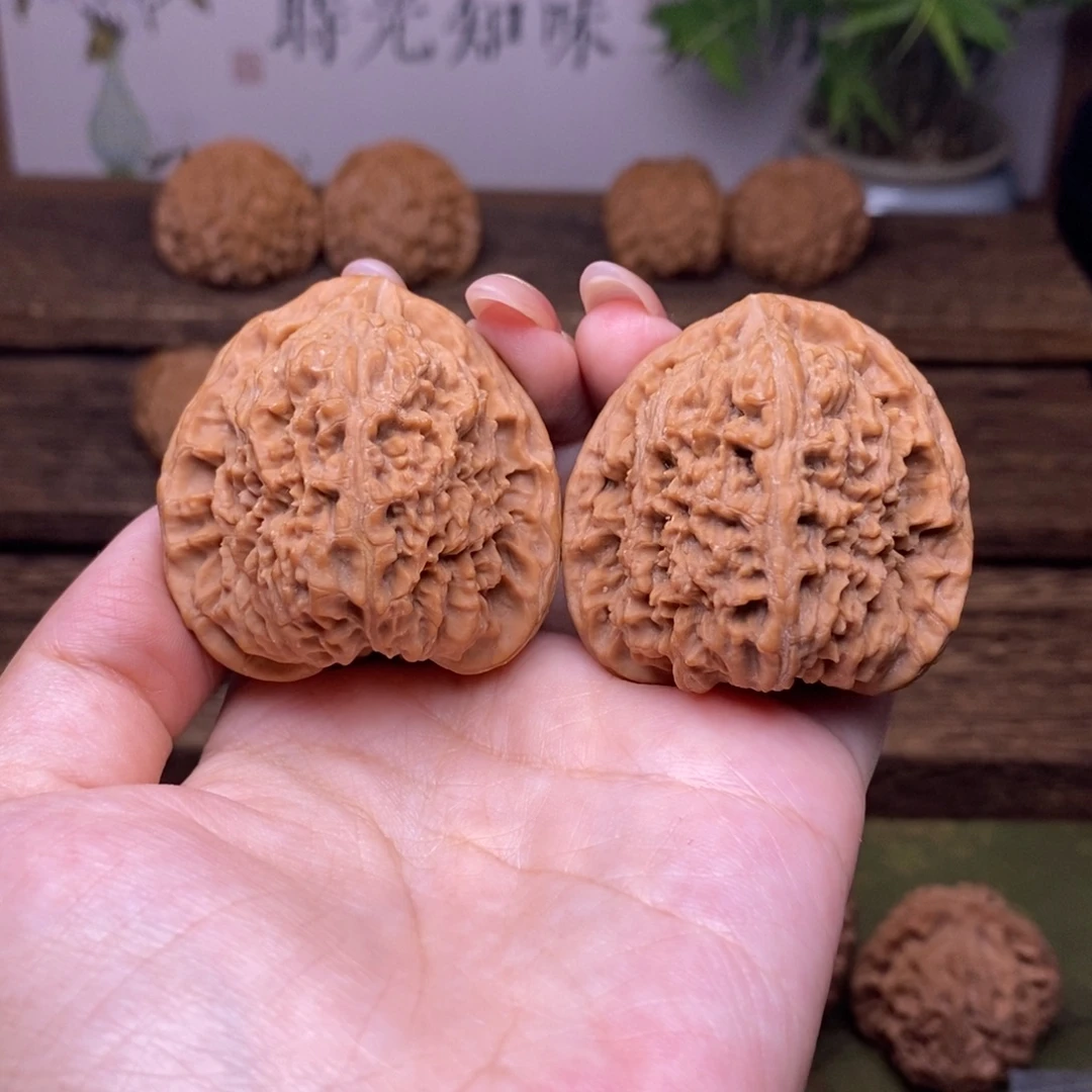 文玩核桃把件全品42原桩赵喜满