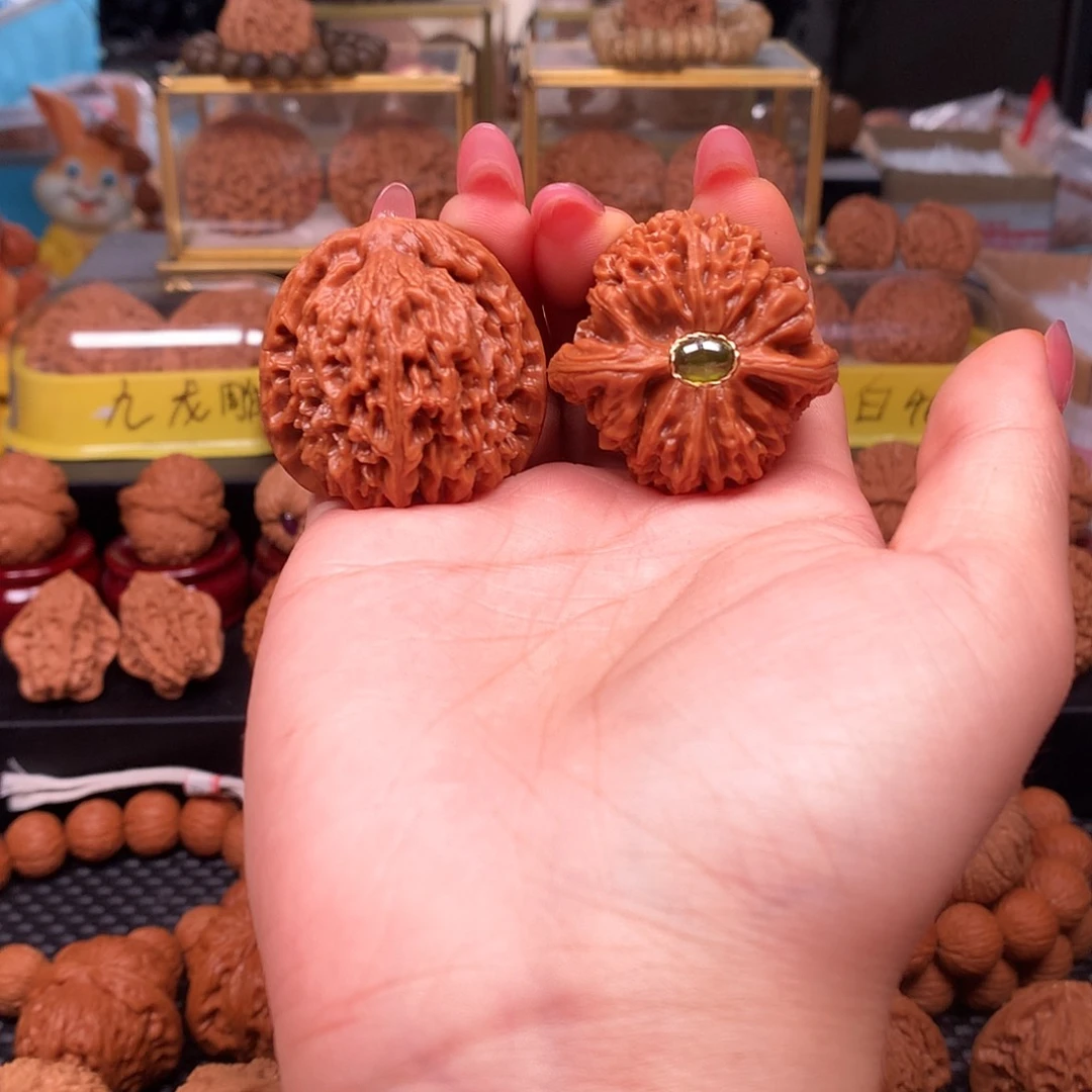 文玩核桃把件南疆石39