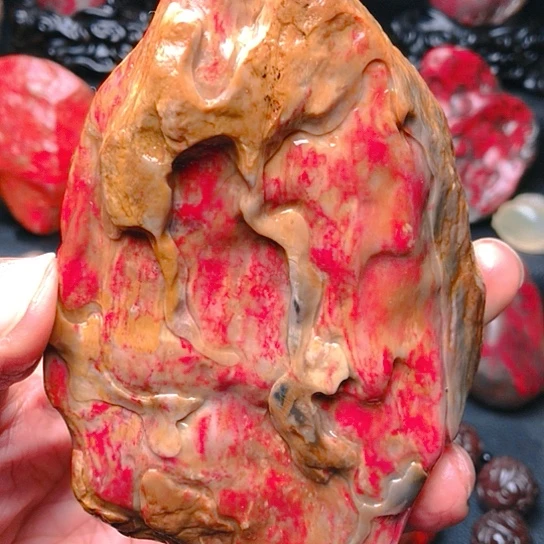 昌化石昌化田黄鸡血原石