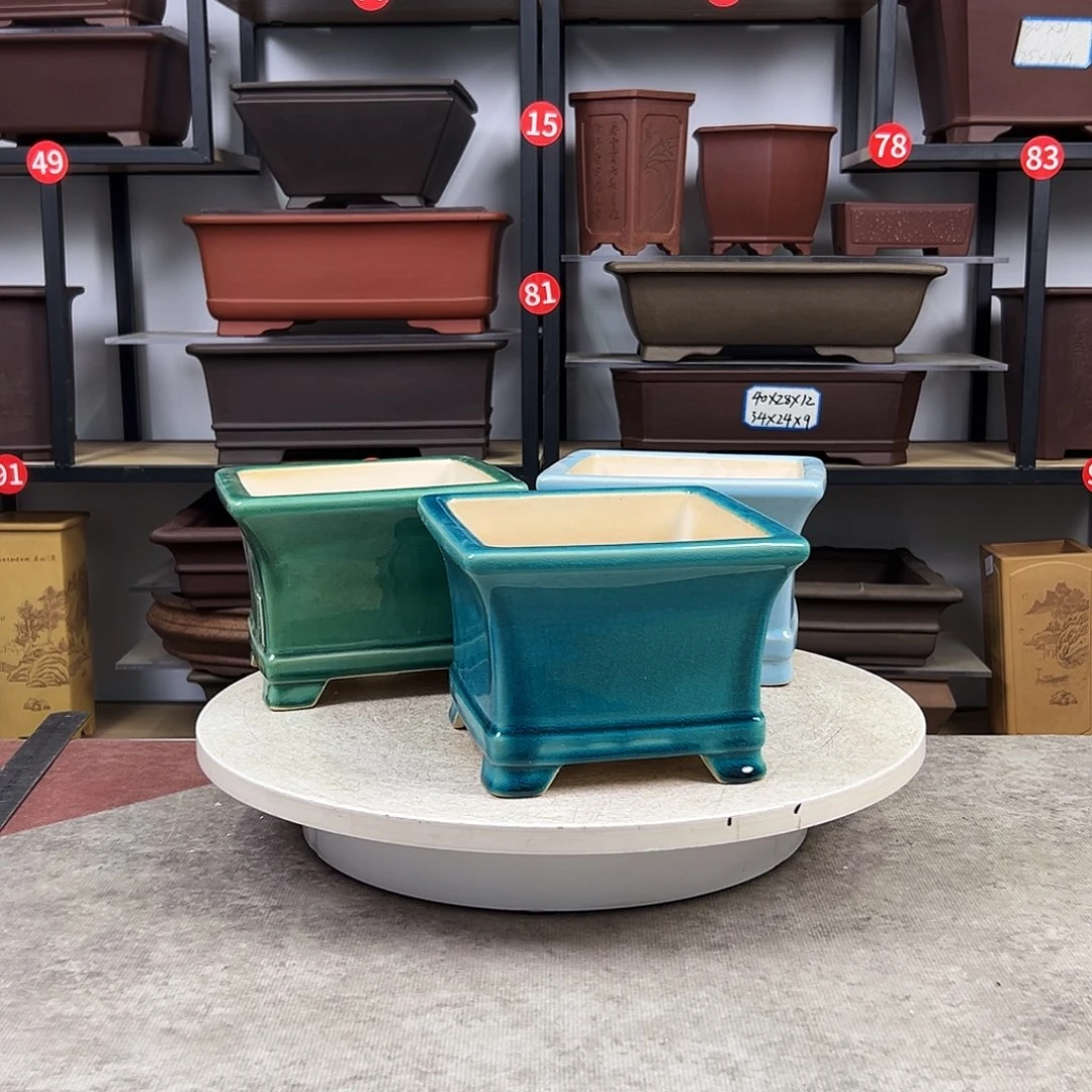 紫砂花盆三只盆，福利价，内口14，内深10