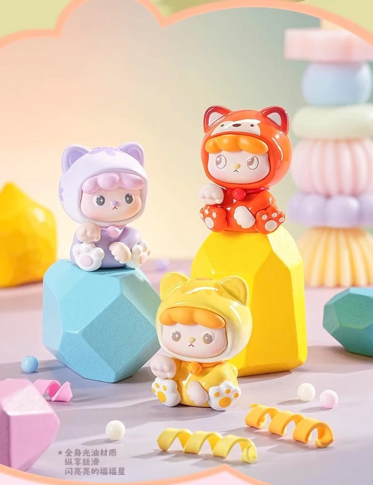 可可【拆盒】FOFOO STAR百变福星萌粒（许愿）潮玩盲盒代拆