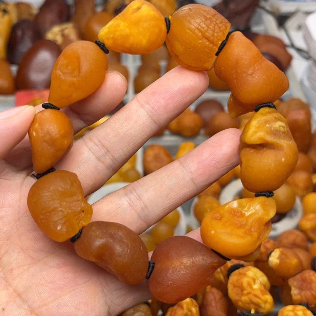 未镶嵌琥珀裸石天然蜜蜡手串