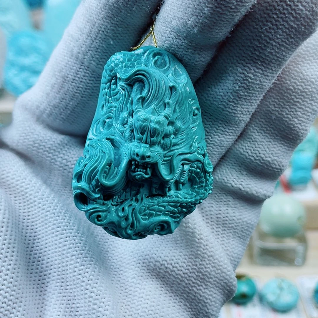 未镶嵌绿松石珠宝奇石