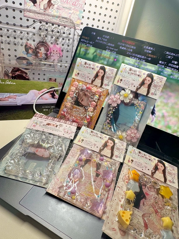 卡砖图片5款多系列diy配件合集一整套手工卡套配件