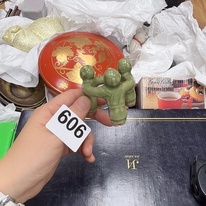 瓷片呀工艺品摆件瓷器摆件正能量
