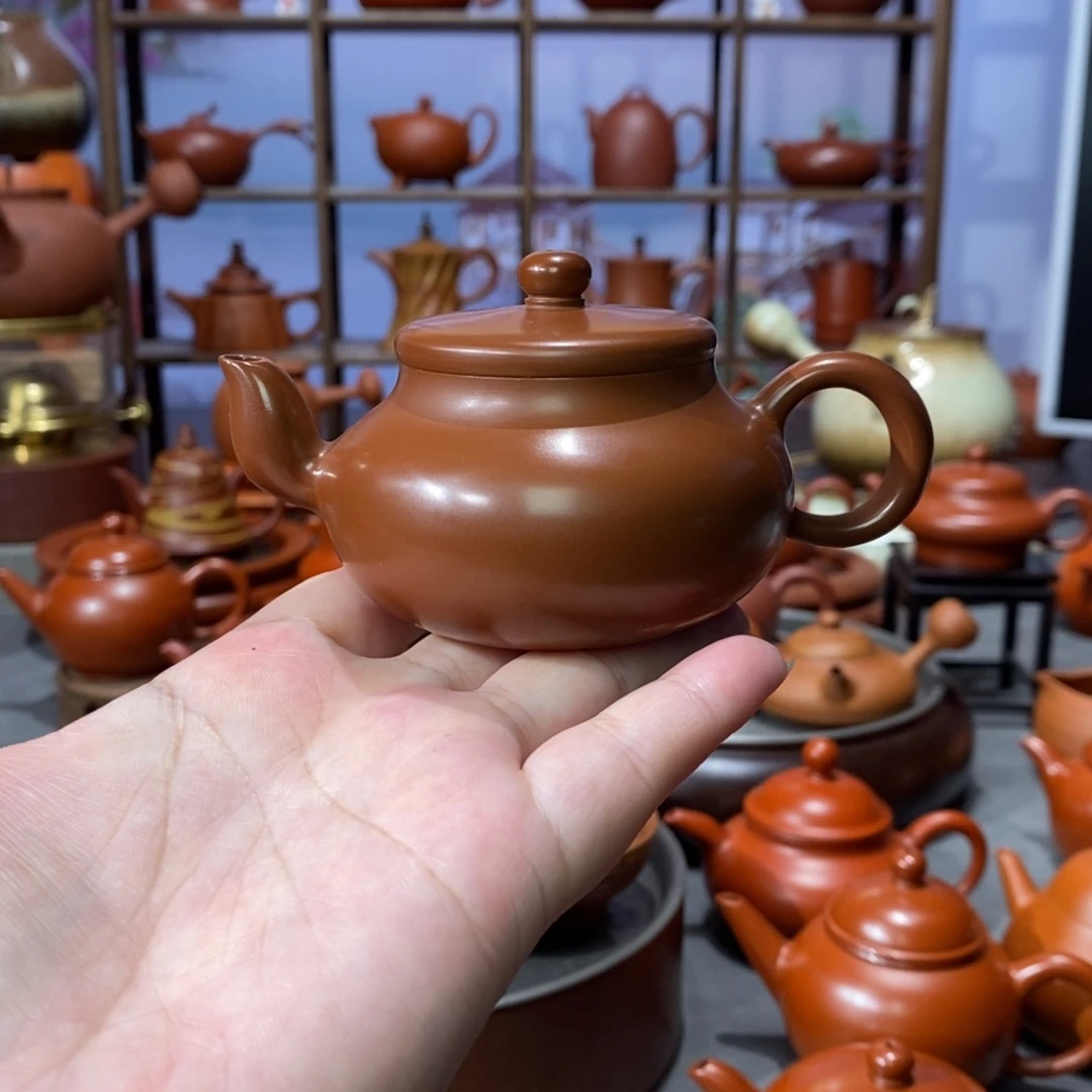 茶壶紫砂吴翰石矿朱泥君德壶100cc